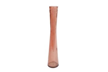 Vaas "Florero" L roze glas 6x6x30cm