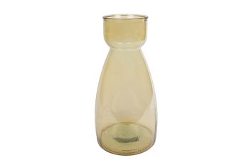 Vase "Diabolo" XL Messing Glas 21x21x44cm