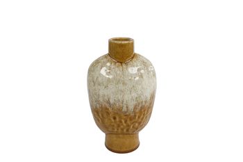 Vase "Bart" S ocker erdfarben 14x9x23cm