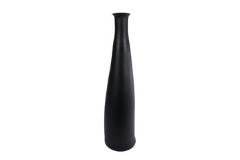 Vase "Blues" mattschwarzes Glas 18x18x80cm