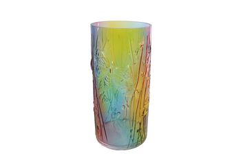 Vaas "Rainbow" L multicolor glas 12x12x25,5cm