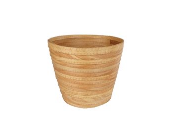 Blumentopf „Aicha“ L naturbelassenes Holz 22x17x20 cm