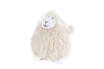 Deurstopper "Sheep" off-white stof 16x16x20cm
