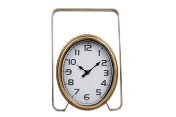 Uhr "New York" Messing Metall 19x7.5x28.5cm