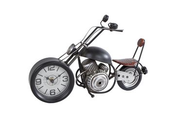 Klok "Harley-Davidson" zwart/bruin metaal 36x13x22cm