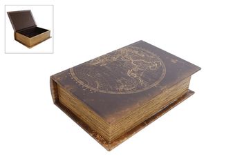 Opbergbox "Book World" S bruin/goud papier 14x5,2x20cm