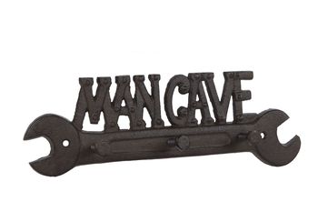 Kapstok "Mancave" oud bruin  27x9,5x4cm