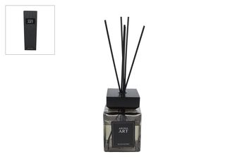 Diffuserset "Aroma Art" cedar wood 800ml zwart glas 23,5x23,5x39cm