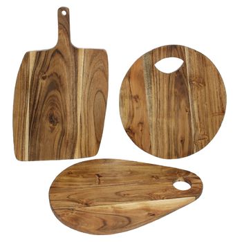 Bread board acacia Wood 3ass. 40x 26x 1.5cm
