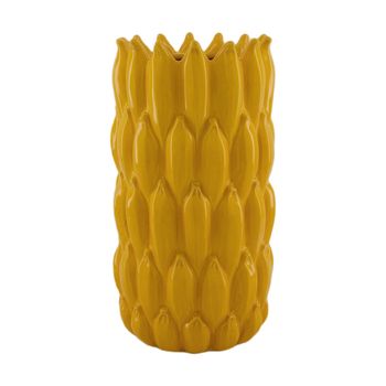 Vase banana ceramic 16x16x30cm Yellow