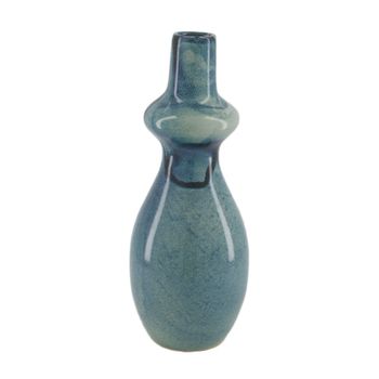 Bottle ceramic 14.5x14.5x35cm Blue