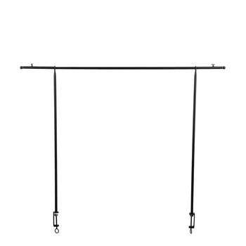 Tafel klem/hanger zwart - h110cm, max. L250cm
