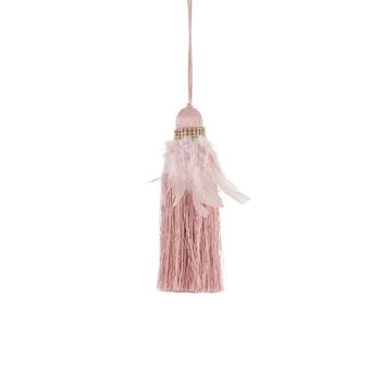 Hangkwast veer roze - h17xd3cm