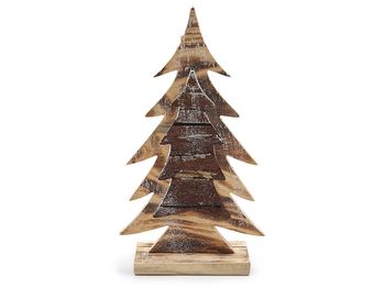 Wooden pine tree 18x32cm