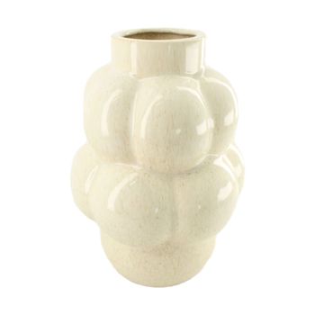 Vase ceramic 18x18x24cm Off white