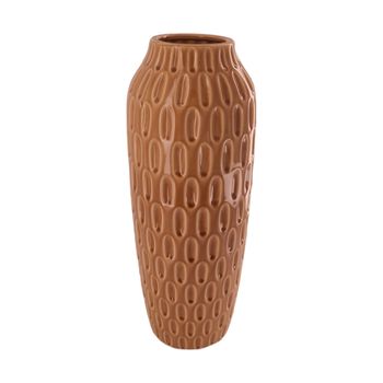 Vase ceramic 17x17x46cm Light brown