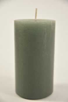 Kerze rustikal 110/60mm smaragdgrün