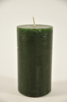 Kerze rustikal 110/60mm jägergrün