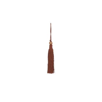 Ornament hangkwast bruin - h12,5cm