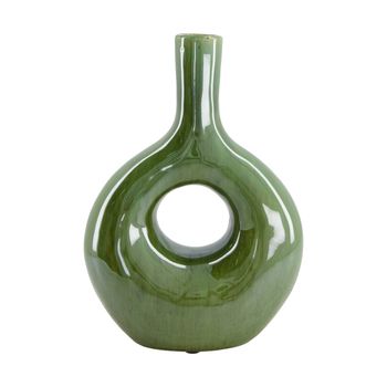 Vase ceramic 18x8x25.5cm Green
