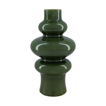 Vase ceramic 19.5x19.5x37cm Green