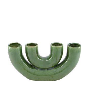 Vase ceramic 33x30x35cm Green