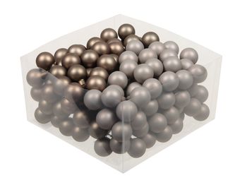 cb. 144 glassballs/wire eucalyptus 25 mm