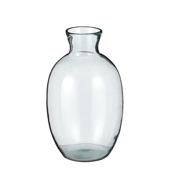 Silena vaas recycled glas - h29,5xd18cm