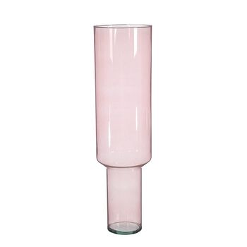 Fallon vaas recycled glas l.roze - h70xd19cm