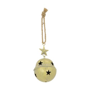 Bell metal with hanger 10x10x18cm Gold