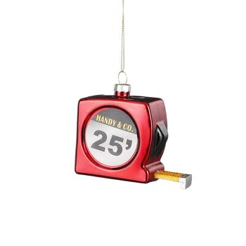 Ornament measuring tape rood - l9xb3,5xh7cm