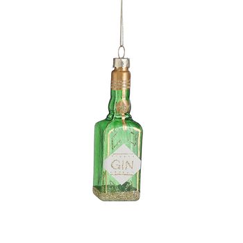 Ornament gin groen - l3xb3xh10,5cm