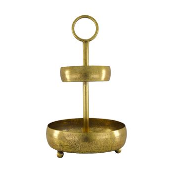 Etagiere metal 22x22x37cm Gold