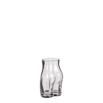 Silhouette vaas glas - l8xb5,5xh12cm