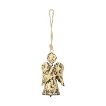 Hanger angel metal 8x6x14cm Antique gold