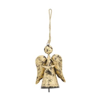 Hanger angel metal 12x8x18cm Antique gold
