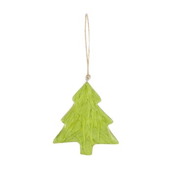 Hanger tree mango wood 10x1x8cm Green mix