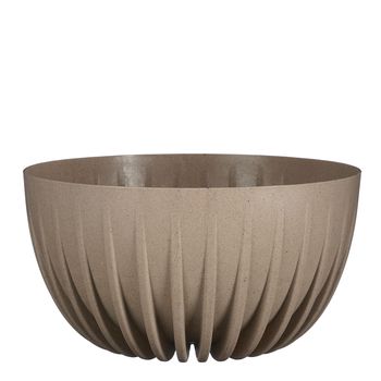 Lungo bowl round taupe FSC Mix - h15,5xd30cm