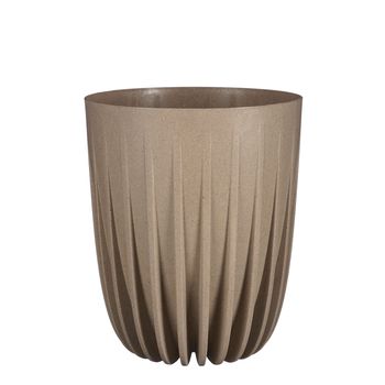 Lungo pot round taupe FSC Mix - h30xd25cm