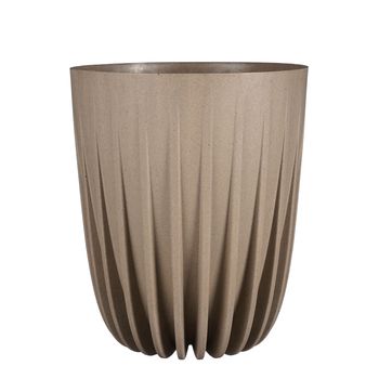 Lungo pot round taupe FSC Mix - h36xd30cm