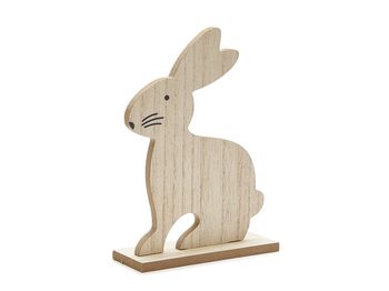 Wooden rabbit 13x20cm