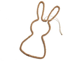 Rope rabbit hanger 18x40cm