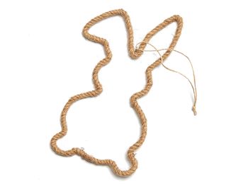 Rope bunny hanger 16x30cm