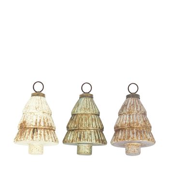 Hanger tree glass 7.5x7.5x10cm Mixed