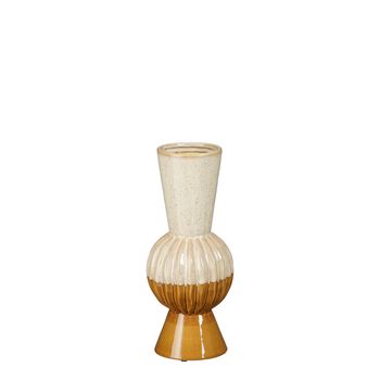 Noor vase ochre - h33xd13,5cm