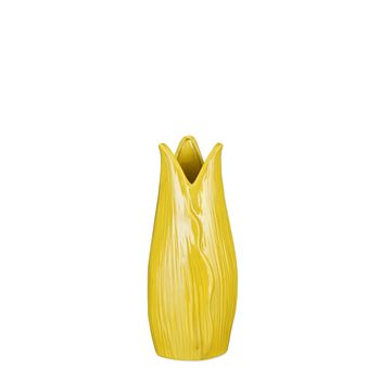 Vase Tulpe gelb - l10xb10xh25cm