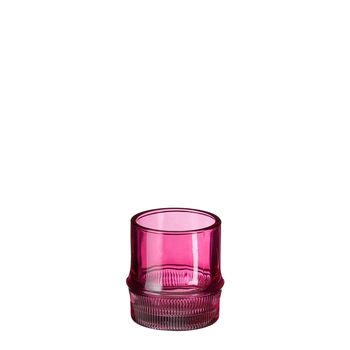 Teelichthalter Pyotr rosa - h8xd7,5cm