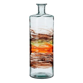 Guan Flasche aus recyceltem Glas braun - h75xd25cm