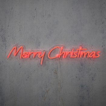 Neon light merry christmas rood 300led IP20 - l20xb94cm