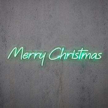 Neon light merry christmas groen 300led IP20  - l20xb94cm